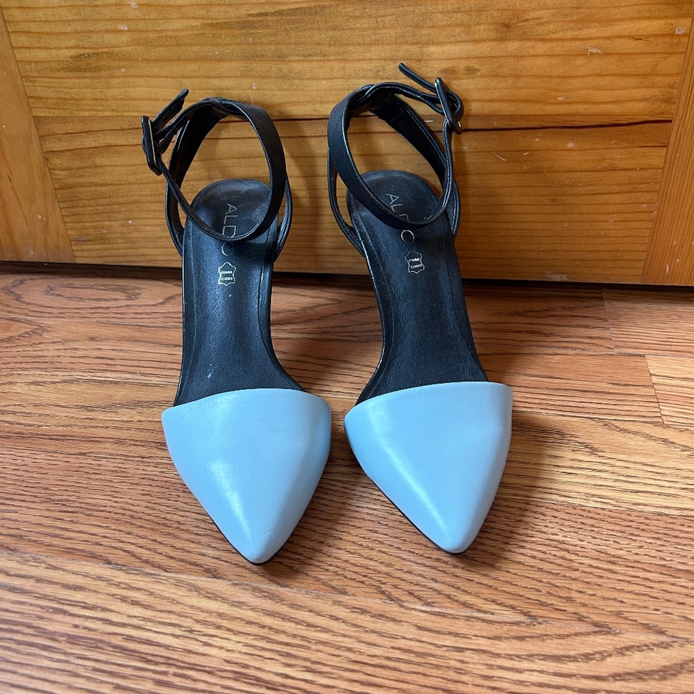 ALDO Powder blue pumps